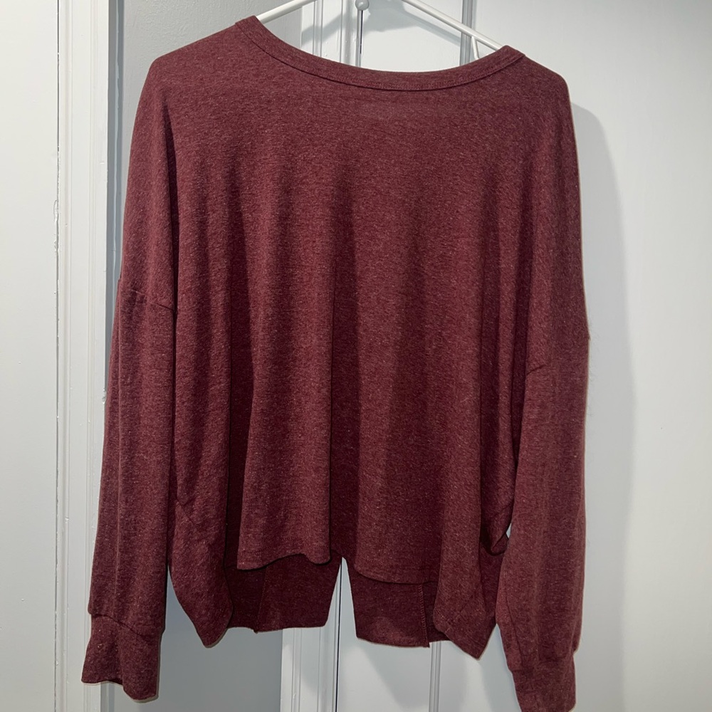 Black Swan Maroon Knit Top